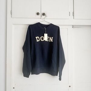 Doen Dark Navy Varsity Sweatshirt